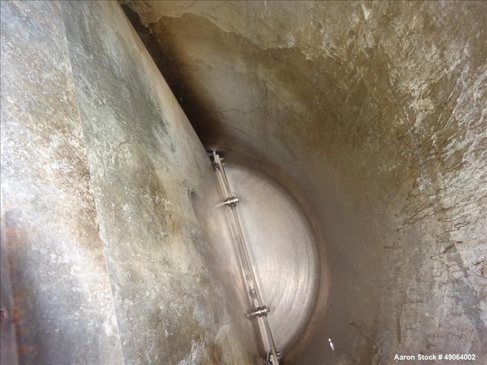 Used Tank, Approximate 250 Gallon, 316 Stainless Steel, Vertical.