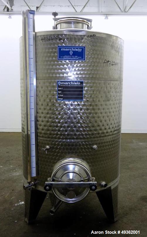 Used Marchiso Jacketed Tank, 316 Stainless Steel, Approximate 264 Gallon (1,000
