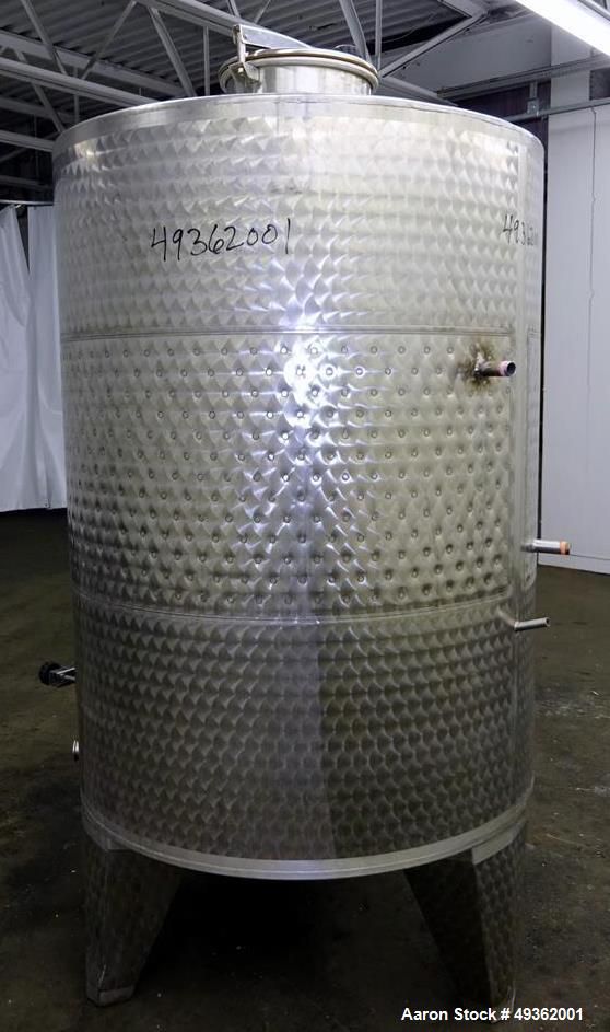 Used Marchiso Jacketed Tank, 316 Stainless Steel, Approximate 264 Gallon (1,000