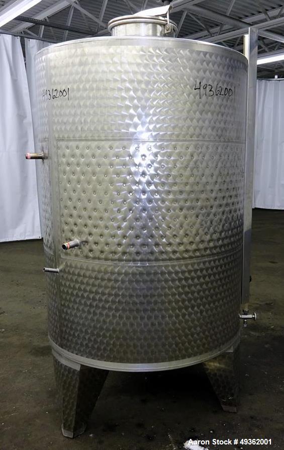 Used Marchiso Jacketed Tank, 316 Stainless Steel, Approximate 264 Gallon (1,000