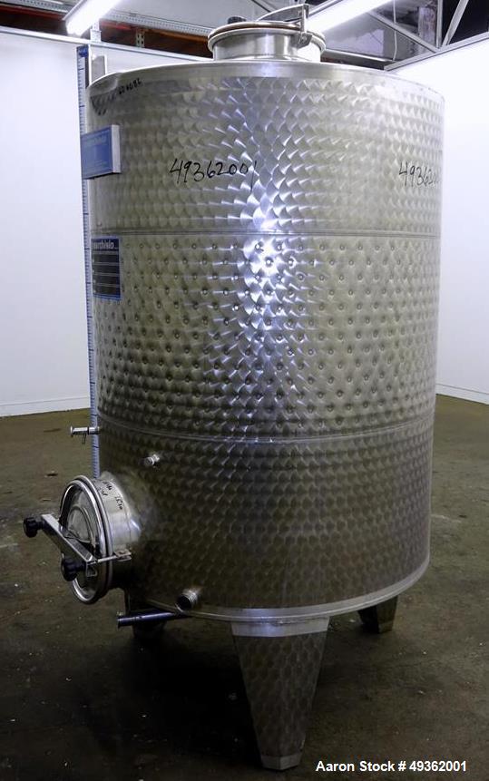 Used Marchiso Jacketed Tank, 316 Stainless Steel, Approximate 264 Gallon (1,000