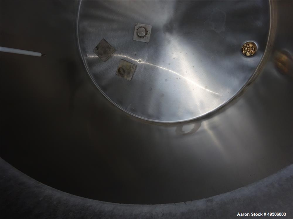 Used Tank, Approximate 300 gallon, Stainless Steel, Vertical.