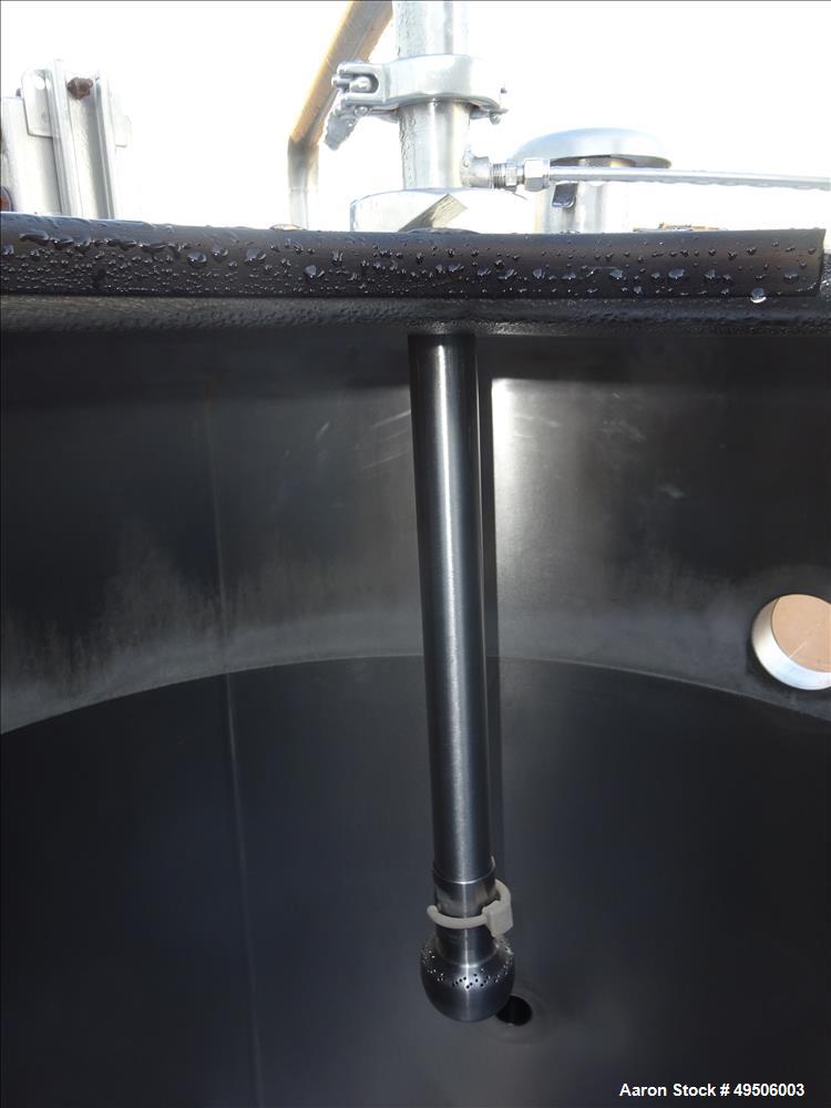 Used Tank, Approximate 300 gallon, Stainless Steel, Vertical.