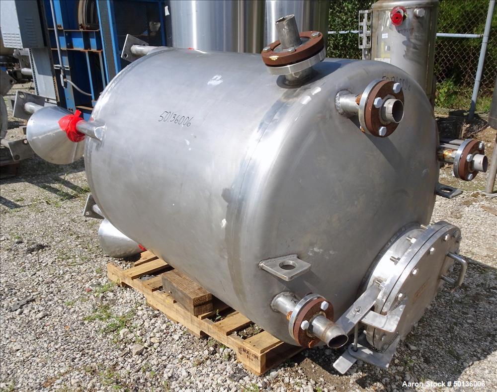 Used- Four Corp. Pressure Tank, Approximate 250 Gallon, 316L Stainless Steel, Ve