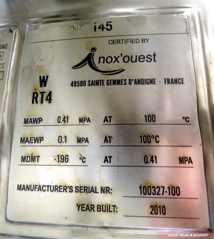 Used 100L Inox'ouest 316L Stainless Steel Pressure Mix Tank – Industrial-Grade Processing