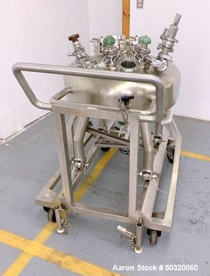 Used- Inox’ouest Pressure Mix Tank, 100 Liter, 316 Stainless Steel, Vertical.