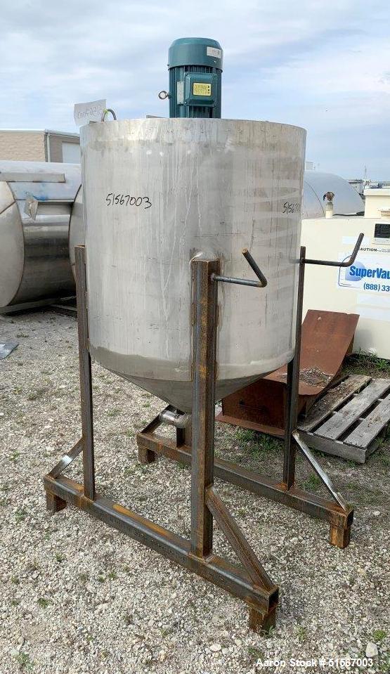 Used- Stainless Steel Tank, 175 gallon