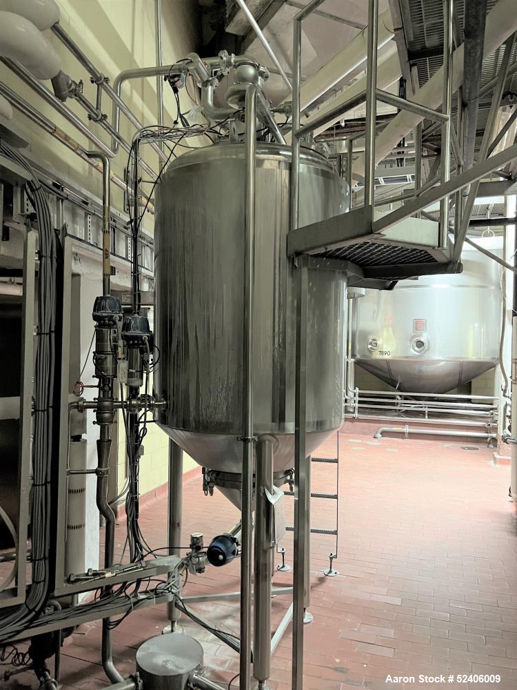 Used Berlie-Falco Jacketed Pressure Tank, Approximate 1235 Liter (326 Gallon), 3