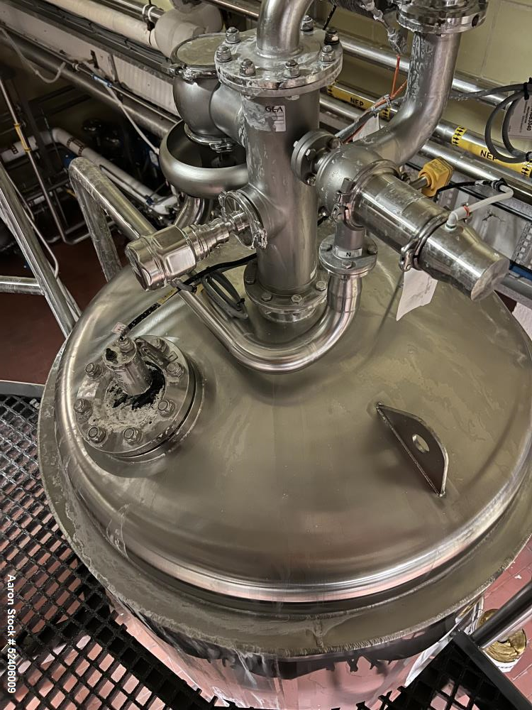 Used Berlie-Falco Jacketed Pressure Tank, Approximate 1235 Liter (326 Gallon), 3