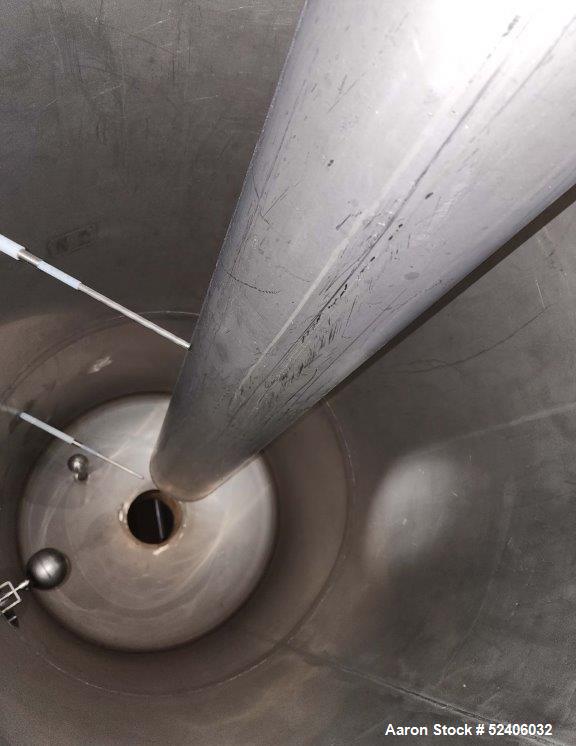Used Tank, Approximate 250 Gallon, Stainless Steel, Vertical. Approximate 30" diameter x 77" straight side, dished top & bottom. Mounted on 4 stainless legs.