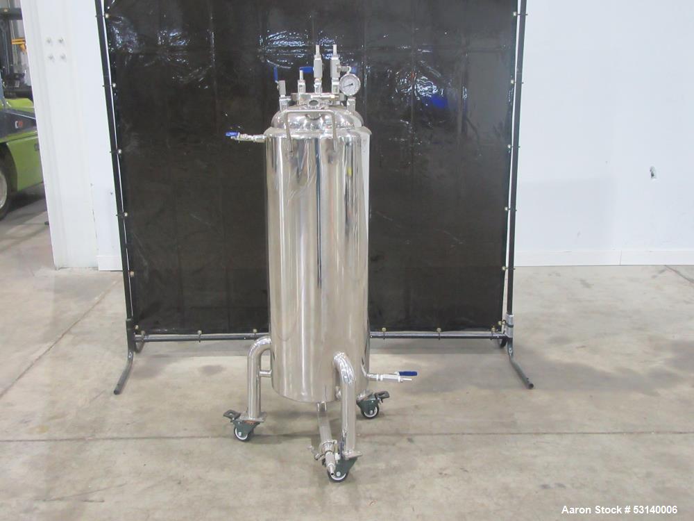 Lot of (2) Used USA Lab 100LB Jacketed Tanks – 304 Stainless Steel, 60L Capacity