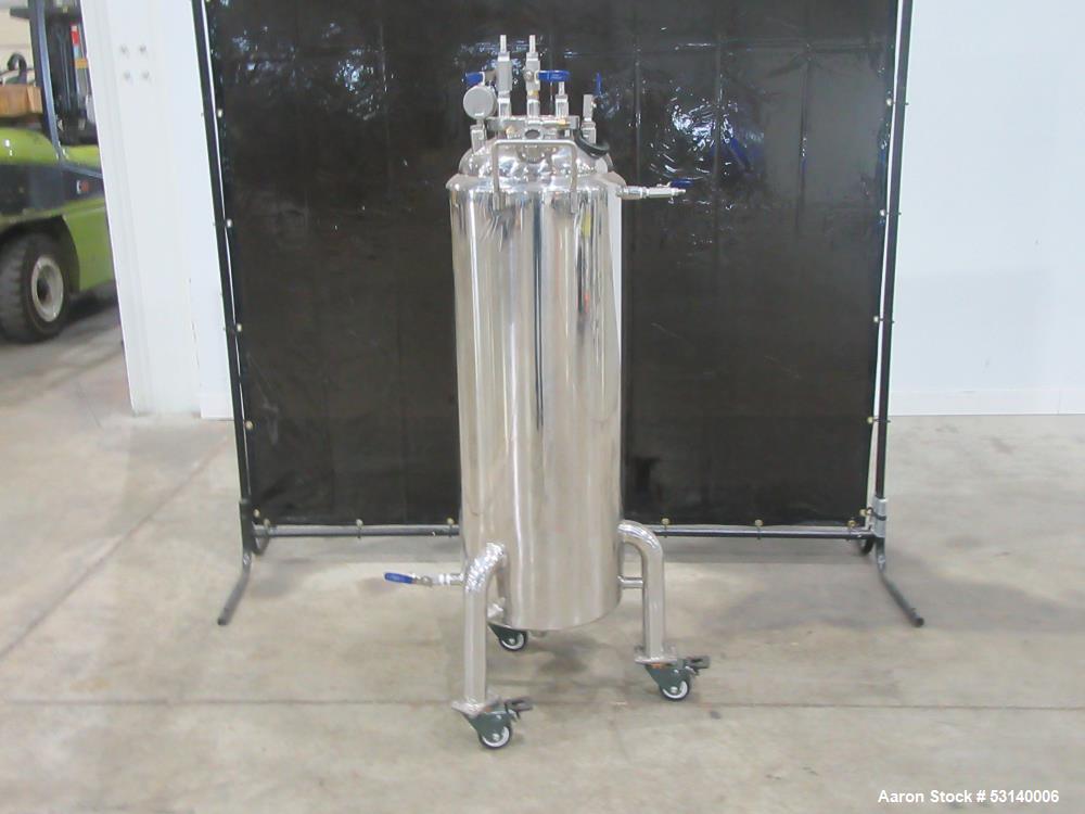 Lot of (2) Used USA Lab 100LB Jacketed Tanks – 304 Stainless Steel, 60L Capacity