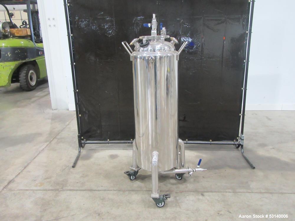 Lot of (2) Used USA Lab 100LB Jacketed Tanks – 304 Stainless Steel, 60L Capacity