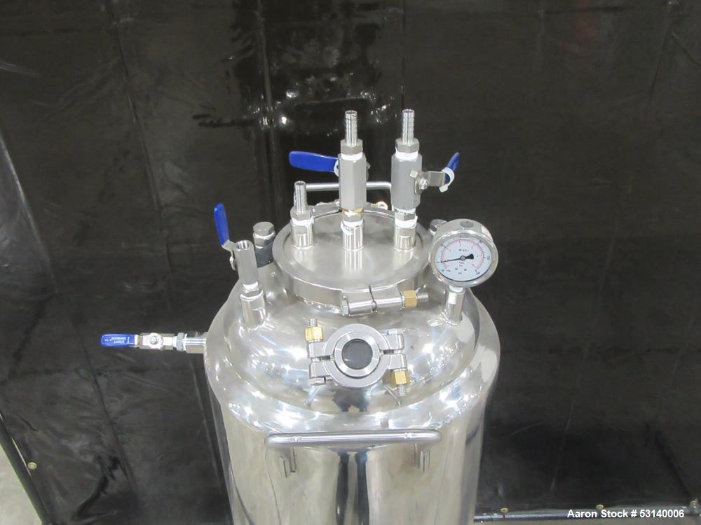 Lot of (2) Used USA Lab 100LB Jacketed Tanks – 304 Stainless Steel, 60L Capacity