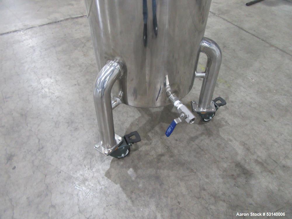 Lot of (2) Used USA Lab 100LB Jacketed Tanks – 304 Stainless Steel, 60L Capacity