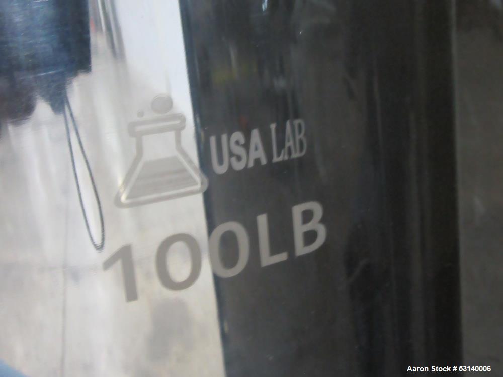 Lot of (2) Used USA Lab 100LB Jacketed Tanks – 304 Stainless Steel, 60L Capacity