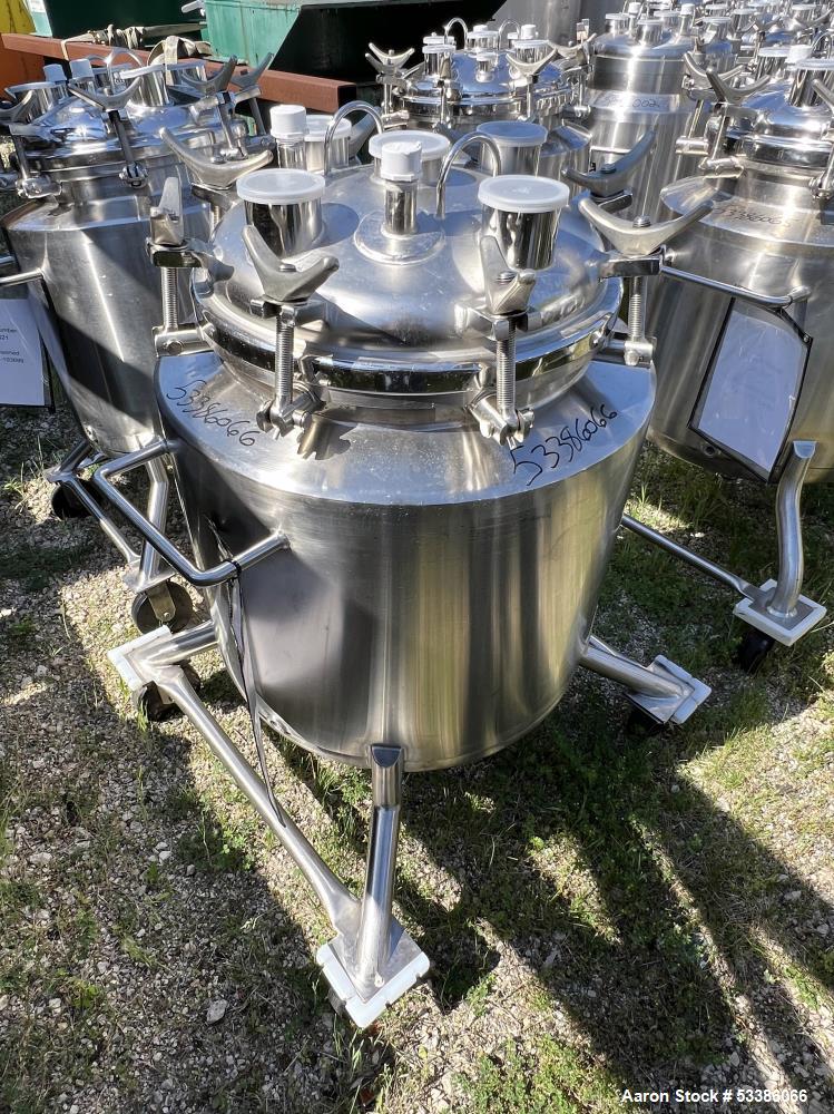 Used Heavy-Duty 316L Stainless Steel Jacketed Tank – Vertical