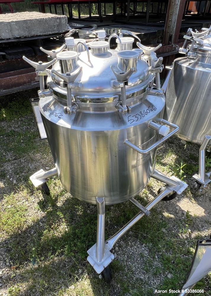 Used Heavy-Duty 316L Stainless Steel Jacketed Tank – Vertical