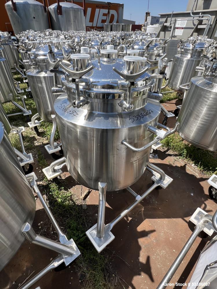Used Precision Stainless Industrial Dished Top and Bottom Jacketed Tank.