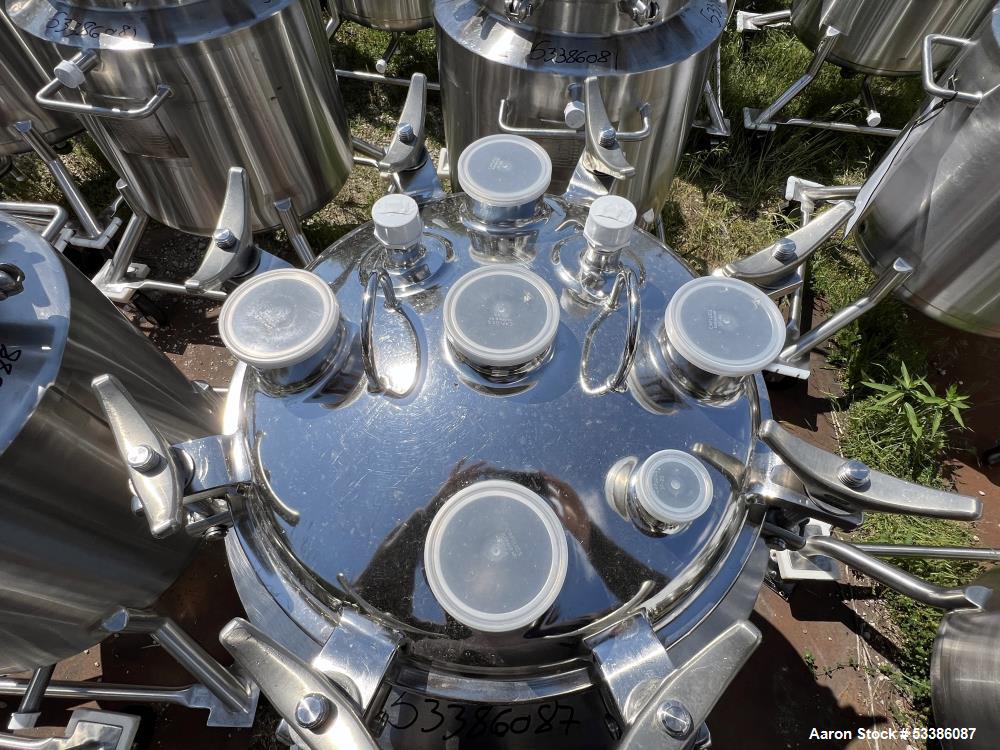 Used Precision Stainless Industrial Dished Top and Bottom Jacketed Tank.