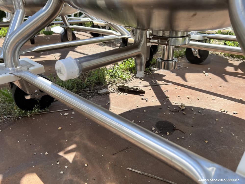 Used Precision Stainless Industrial Dished Top and Bottom Jacketed Tank.