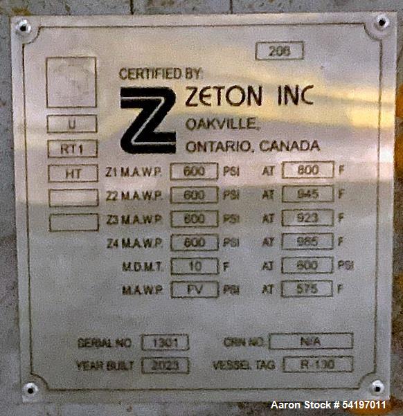 Buy Zeton Pressure Vessel – 2.25Cr-1Mo Shell | 600 PSIG | 24" x 12'