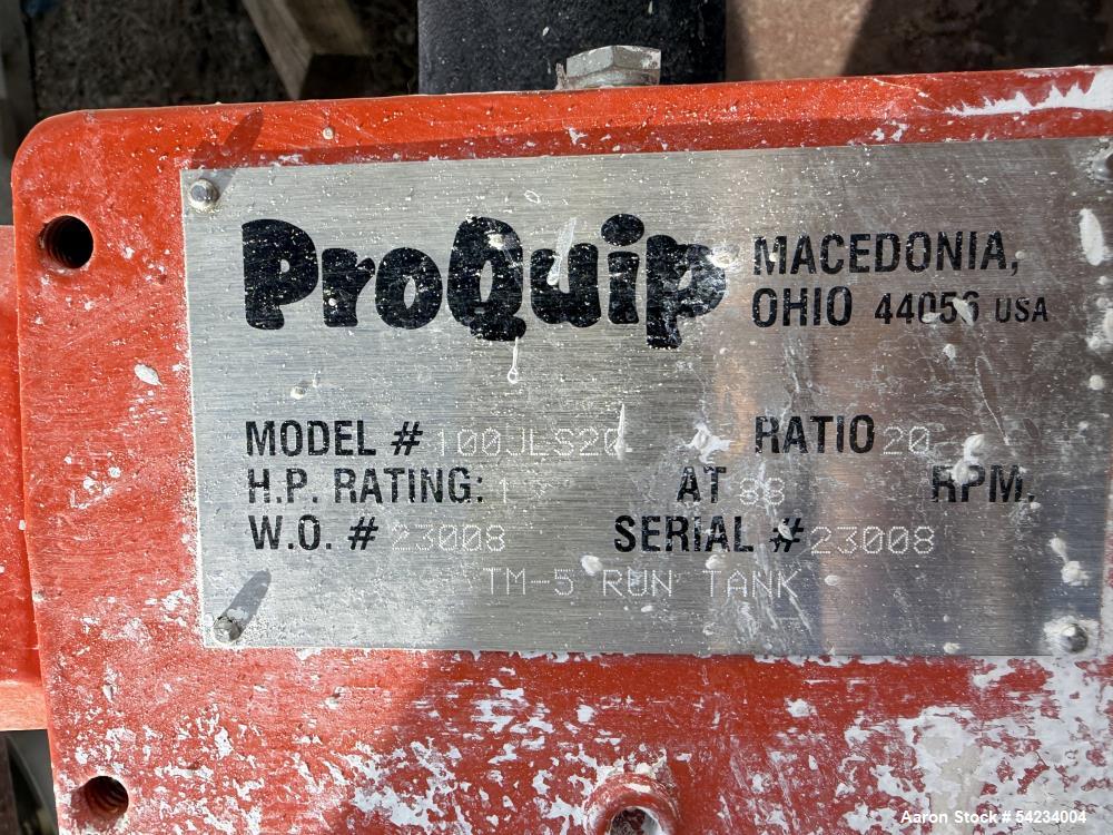 Used 250 Gallon 316 Stainless Steel Mix Tank – Proquip Dual Turbine Agitator