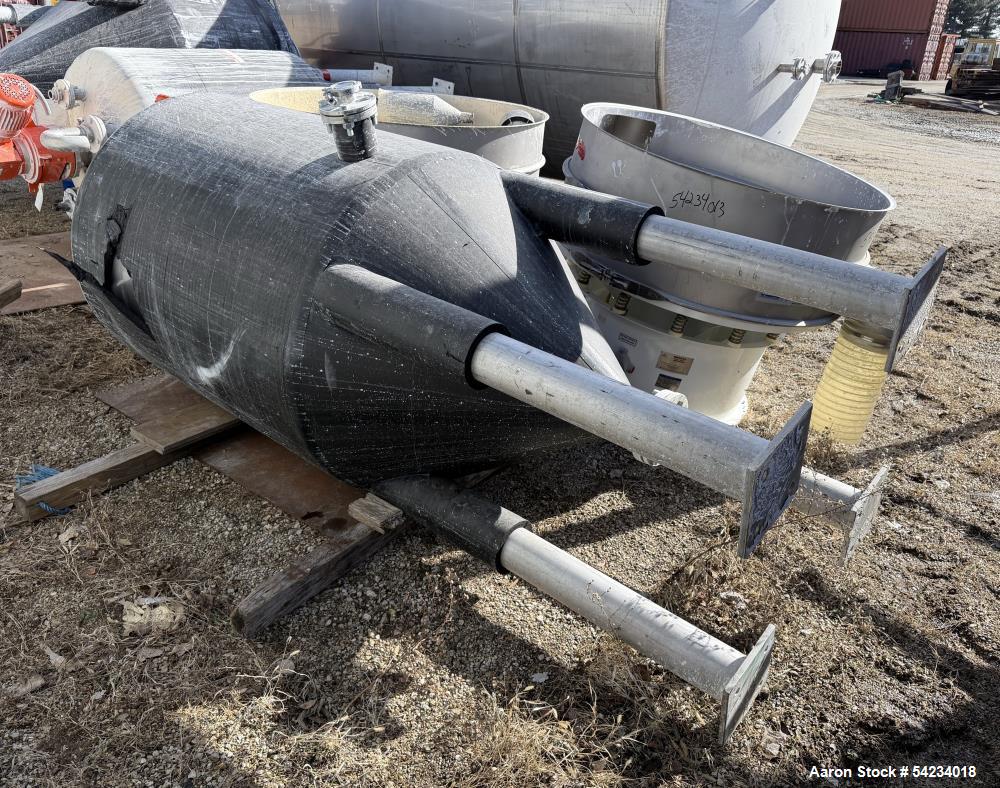 Used 250 Gallon 316 Stainless Steel Mix Tank – Proquip 100JLS10 Dual Turbine Agitator