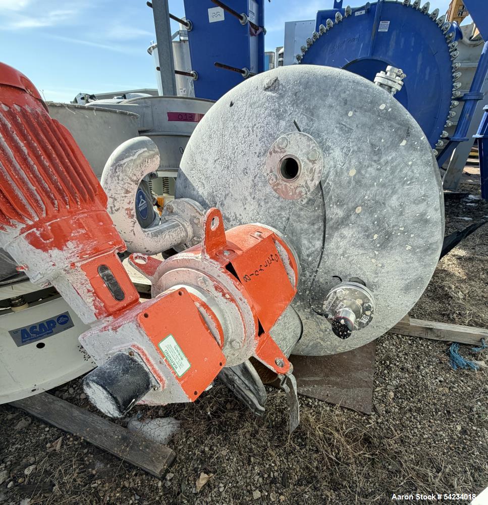 Used 250 Gallon 316 Stainless Steel Mix Tank – Proquip 100JLS10 Dual Turbine Agitator