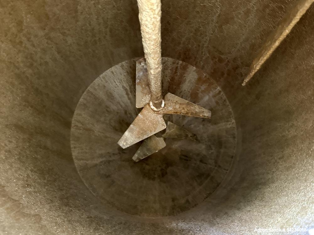 Used 250 Gallon 316 Stainless Steel Mix Tank – Proquip 100JLS10 Dual Turbine Agitator