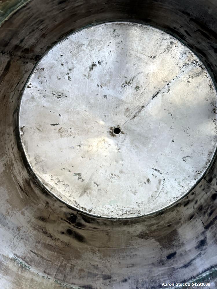 Used Approximately 750 Gallon 304 Stainless Steel Open Top Storage Tank – Vertical, Leg Mounted