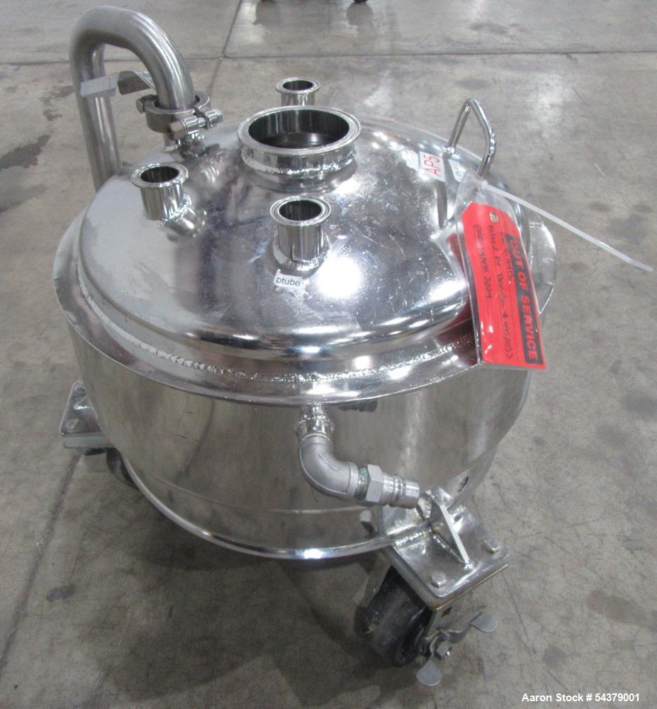 Used Alloy Products 8.7 Gallon Jacketed Product Can – 316L Stainless Steel Vesse