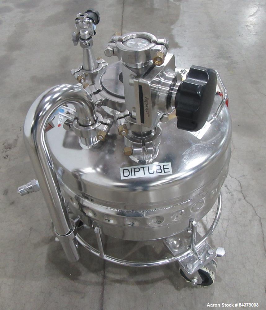 Alloy Products 31.8 Liter Stainless Steel Tank – Jacketed Process Vessel on Casters