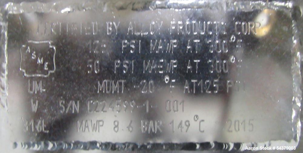 Alloy Products 31.8 Liter Stainless Steel Tank – Jacketed Process Vessel on Casters