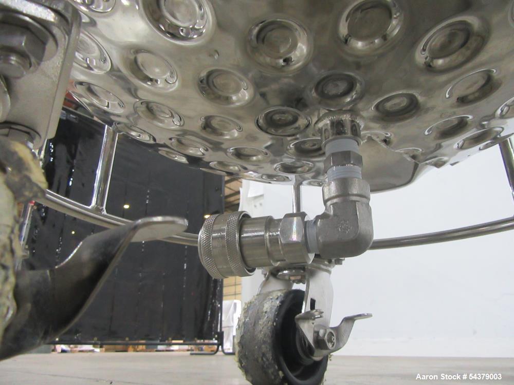 Alloy Products 31.8 Liter Stainless Steel Tank – Jacketed Process Vessel on Casters