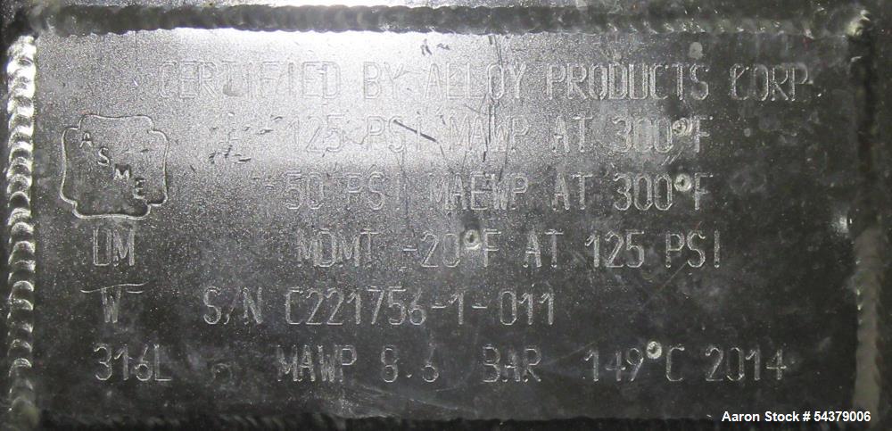 316L Stainless Steel Jacketed Tank – 8.4 Gallon Pressure Vessel