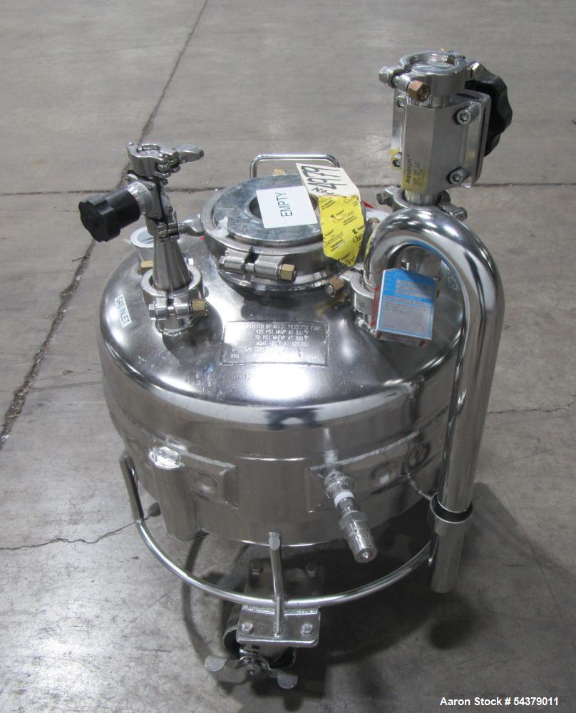 Alloy Products 8.4 Gallon Jacketed Vessel – 316L Stainless Steel Tank with Casters
