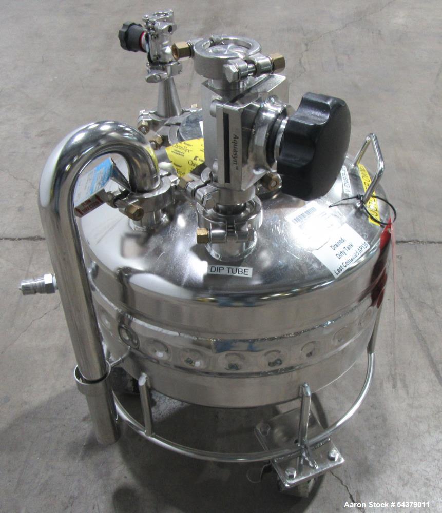 Alloy Products 8.4 Gallon Jacketed Vessel – 316L Stainless Steel Tank with Casters