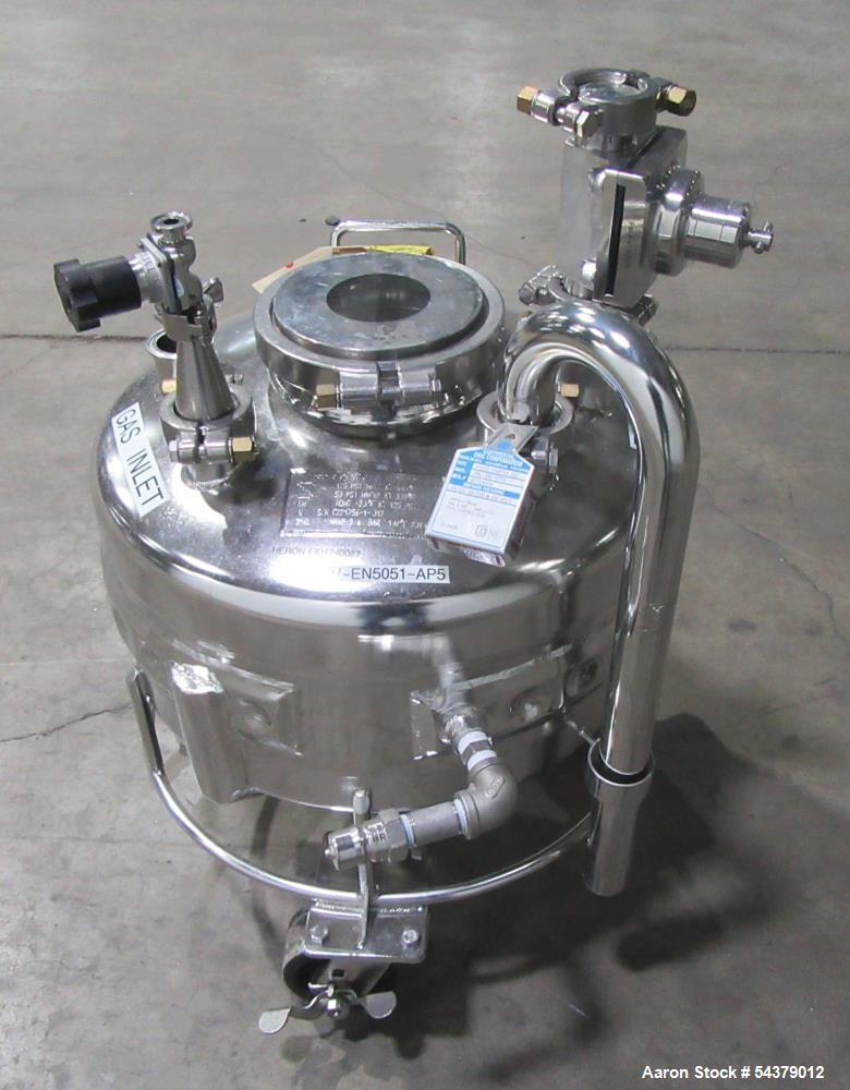 Used 31.8 Liter Stainless Steel Process Tank – Dual Jacket Pressure Vessel