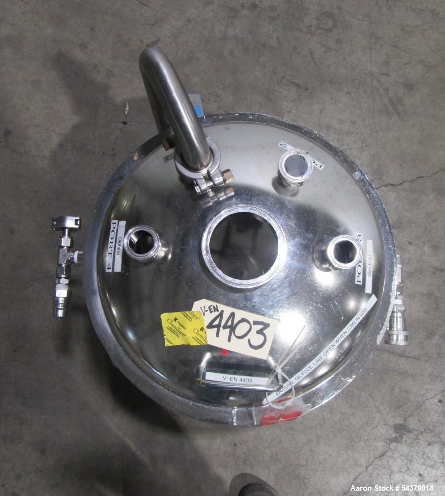 Buy Used 316L Stainless Steel Product Can – 8.7 Gallon Jacketed Tank on Casters