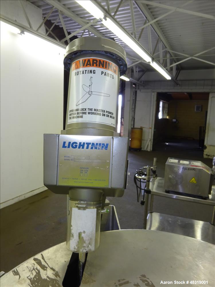 Used Perma-San Mix Tank, Model 60 Gallon OVS, 60 Gallon, 316 Stainless Steel, V
