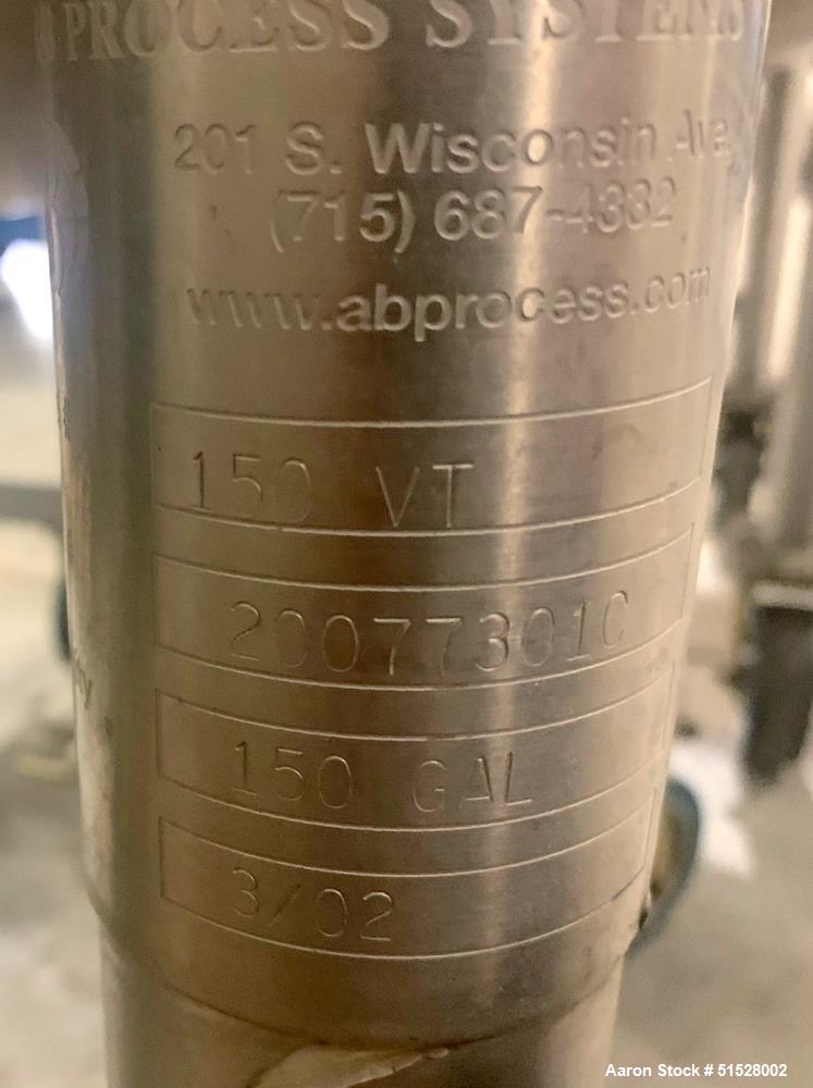 A&B Process Stainless Steel 150 Gallon Tank