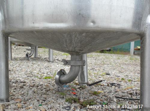 Used A&B Process Systems Tank, 50 Gallon, 304 Stainless Steel, Model RVT-50, Vertical. 22’’ diameter x 30’’ straight side. Flat open top, no cover, coned bottom. 1-1/2’’ tri-clamp center bottom outle...