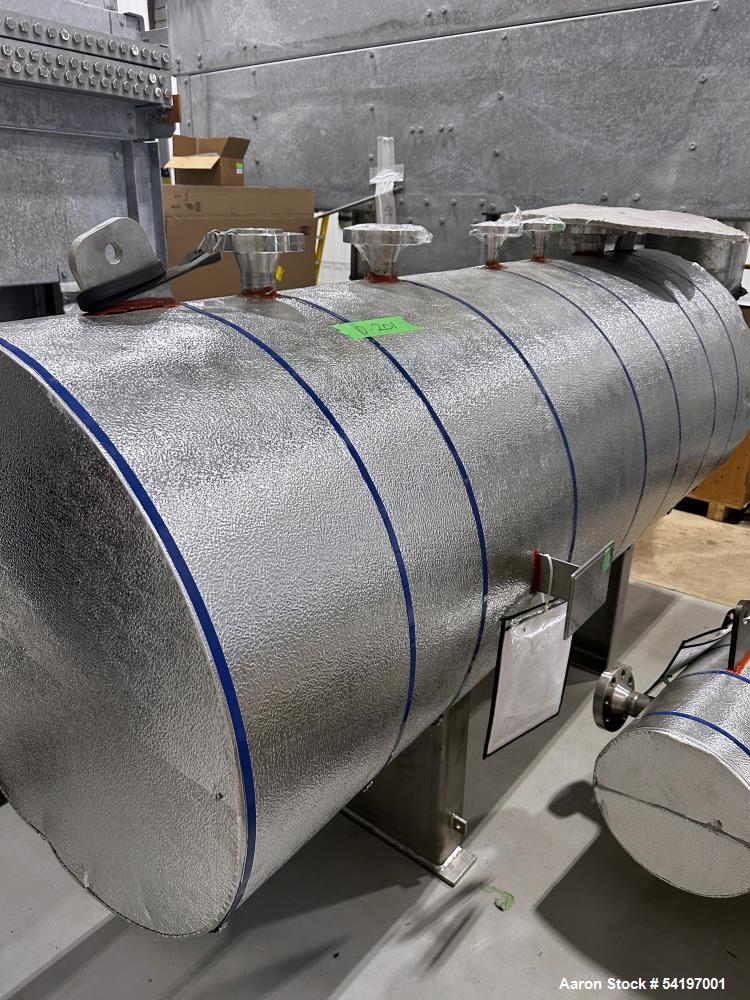 Unused ADM Stainless, Type 30" OD Reform Sweep Drum, Model C.V.   242 gallon, approximately 30" diameter x 67" straight side.  Horizontal, 304 stainless steel.  600/FV PSIG at -20 to  850 degreesF. S...