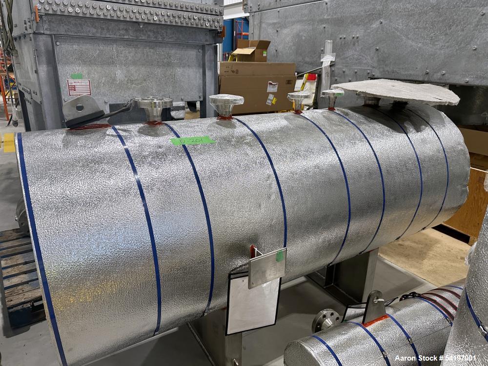 Unused ADM Stainless, Type 30" OD Reform Sweep Drum, Model C.V.   242 gallon, approximately 30" diameter x 67" straight side.  Horizontal, 304 stainless steel.  600/FV PSIG at -20 to  850 degreesF. S...