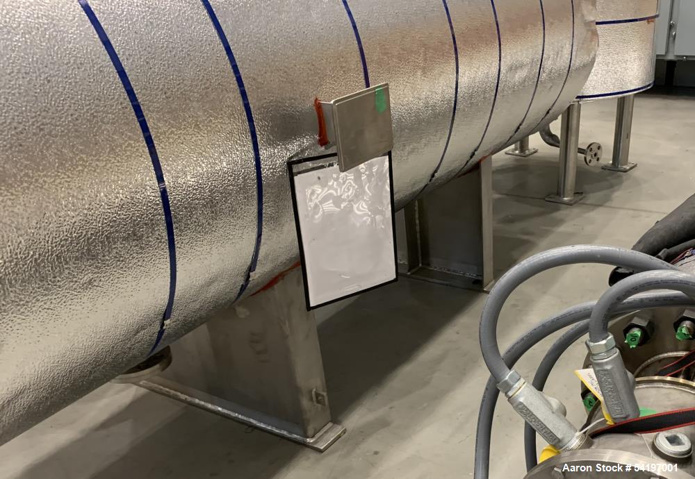 Unused ADM Stainless, Type 30" OD Reform Sweep Drum, Model C.V.   242 gallon, approximately 30" diameter x 67" straight side.  Horizontal, 304 stainless steel.  600/FV PSIG at -20 to  850 degreesF. S...