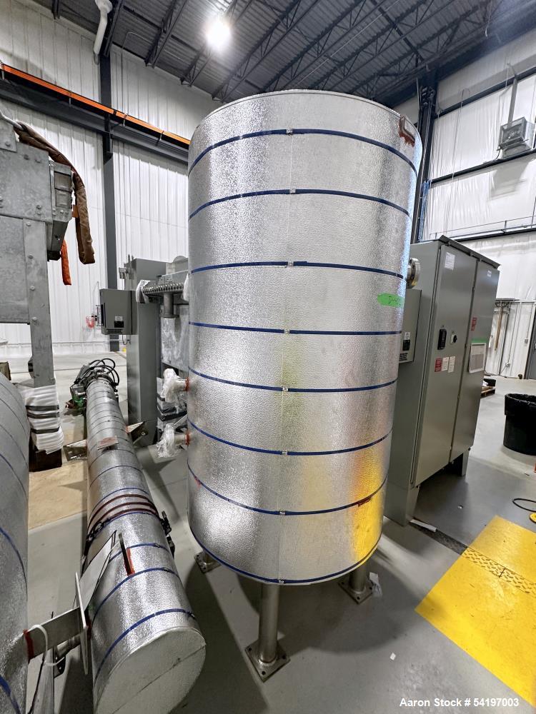 Unused ADM Stainless, Type 36" OD Steam Blowdown Drum, Model C.V.  235 gallon, approximately 36" diameter x 48" straight side.  Vertical, 304 stainless steel.  600/FV PSIG at -20 to  800 degreesF. Se...