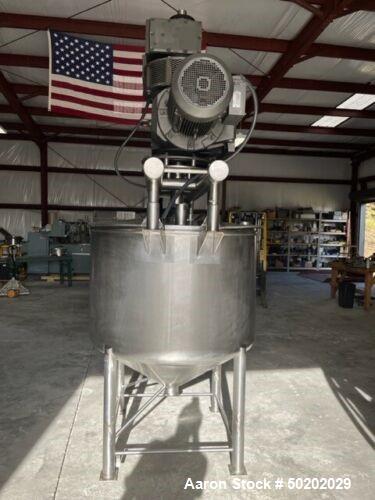 Used- 300 Gallon APV Double Motion Scrape Surface Cone Bottom Tank