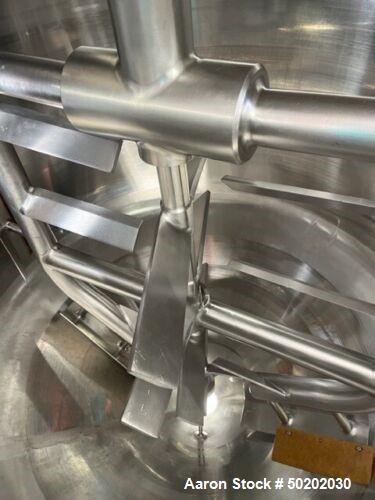 Used 300 Gallon APV 316 Stainless Steel Double Motion Scrape Surface Mixing Tank | Cone Bottom | Food Grade | Heavy-Duty Mixer