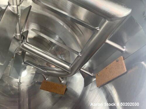 Used 300 Gallon APV 316 Stainless Steel Double Motion Scrape Surface Mixing Tank | Cone Bottom | Food Grade | Heavy-Duty Mixer